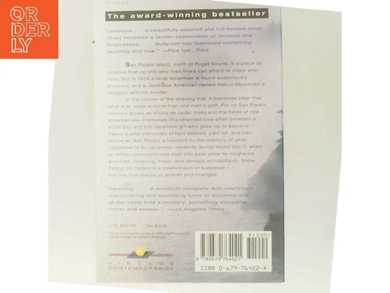 Billede 3 - Snow falling on cedars af David Guterson (Bog)