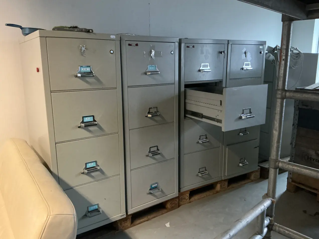 Billede 3 - 5 Arkivskabe brandsikre “fireKing” pr.stk. 1000 kr