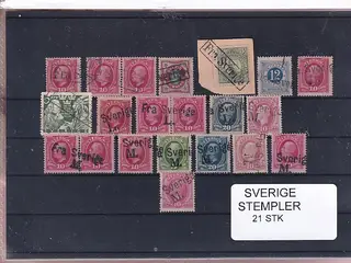 Sverige - Stempler - 21 Stk.