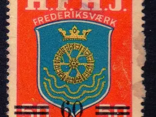 H.F.H.J. - Godsfrimærke - 50 Øre overstemplet til 60 Øre - Stemplet