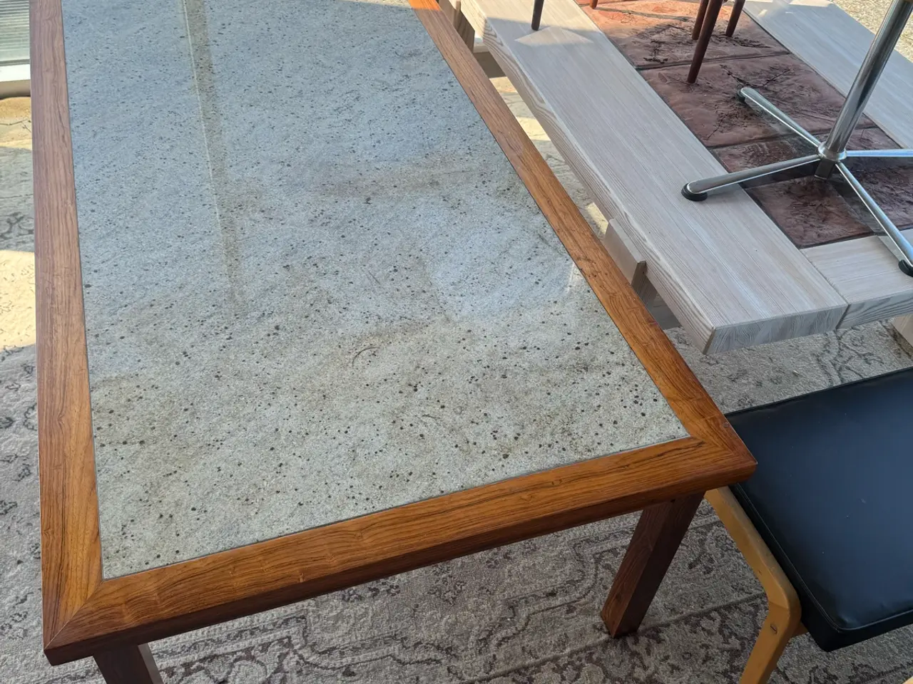Billede 1 - Palisander Sofabord med Granit