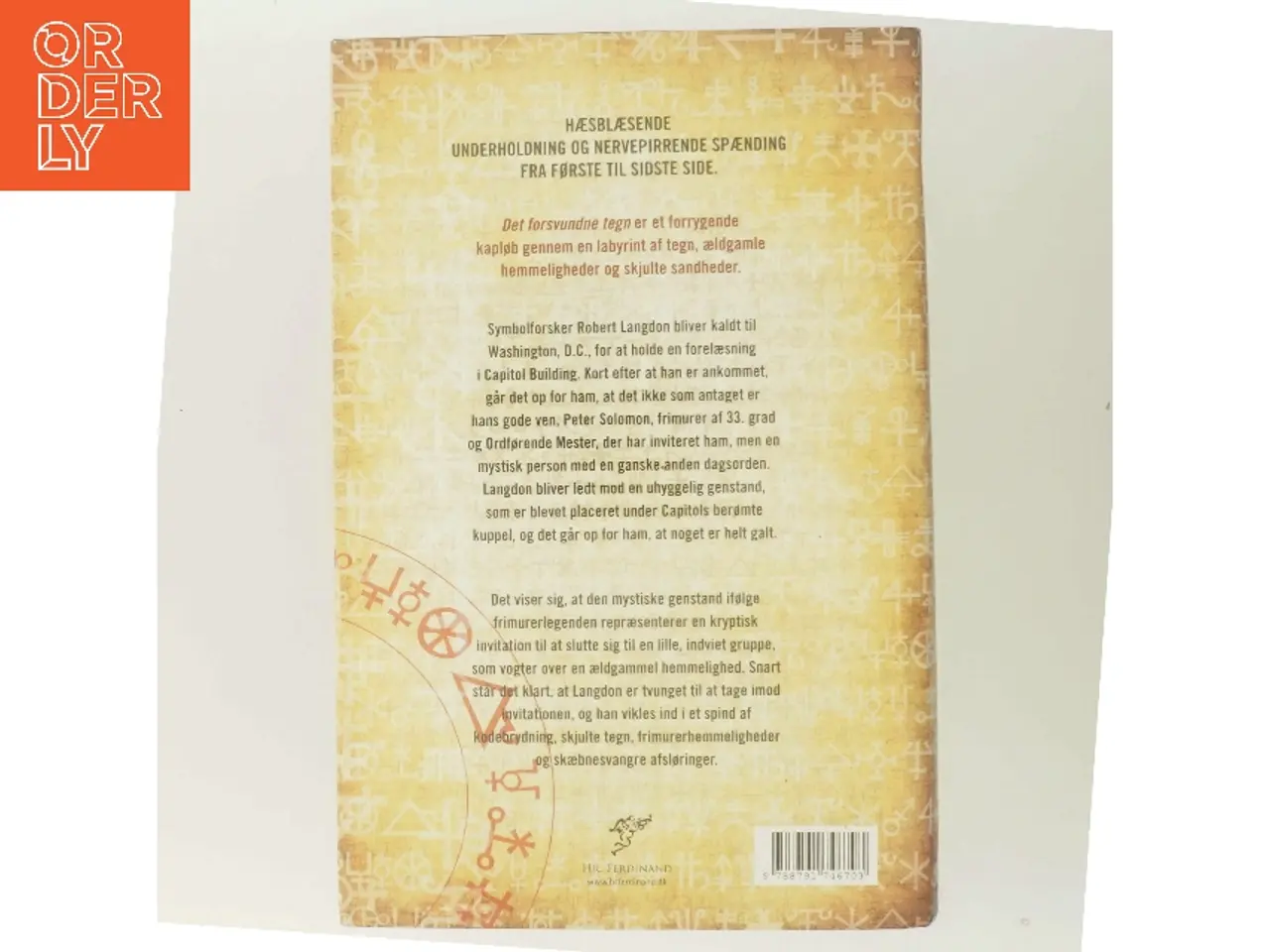 Billede 3 - Det forsvundne tegn af Dan Brown (Bog)
