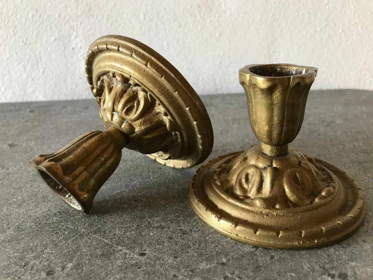 Billede 6 - Et sæt vintage messing stager (art deco stil)
