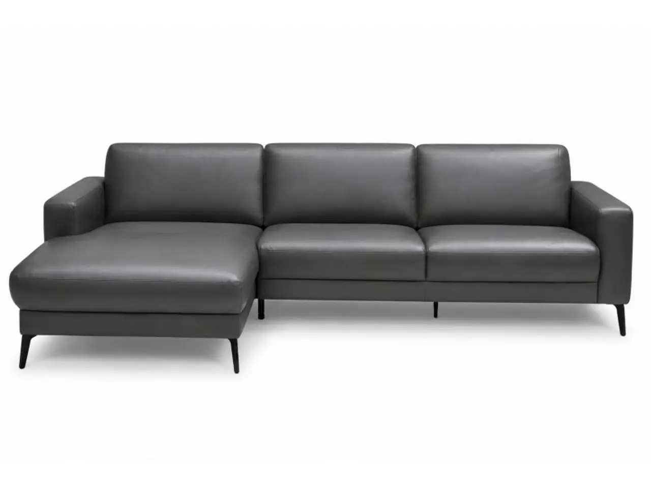 Billede 3 - Hjort Knudsen Esbjerg læder chaiselongsofa venstrevendt