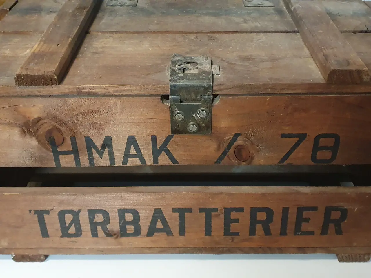 Billede 1 - Træ Batteri kasse