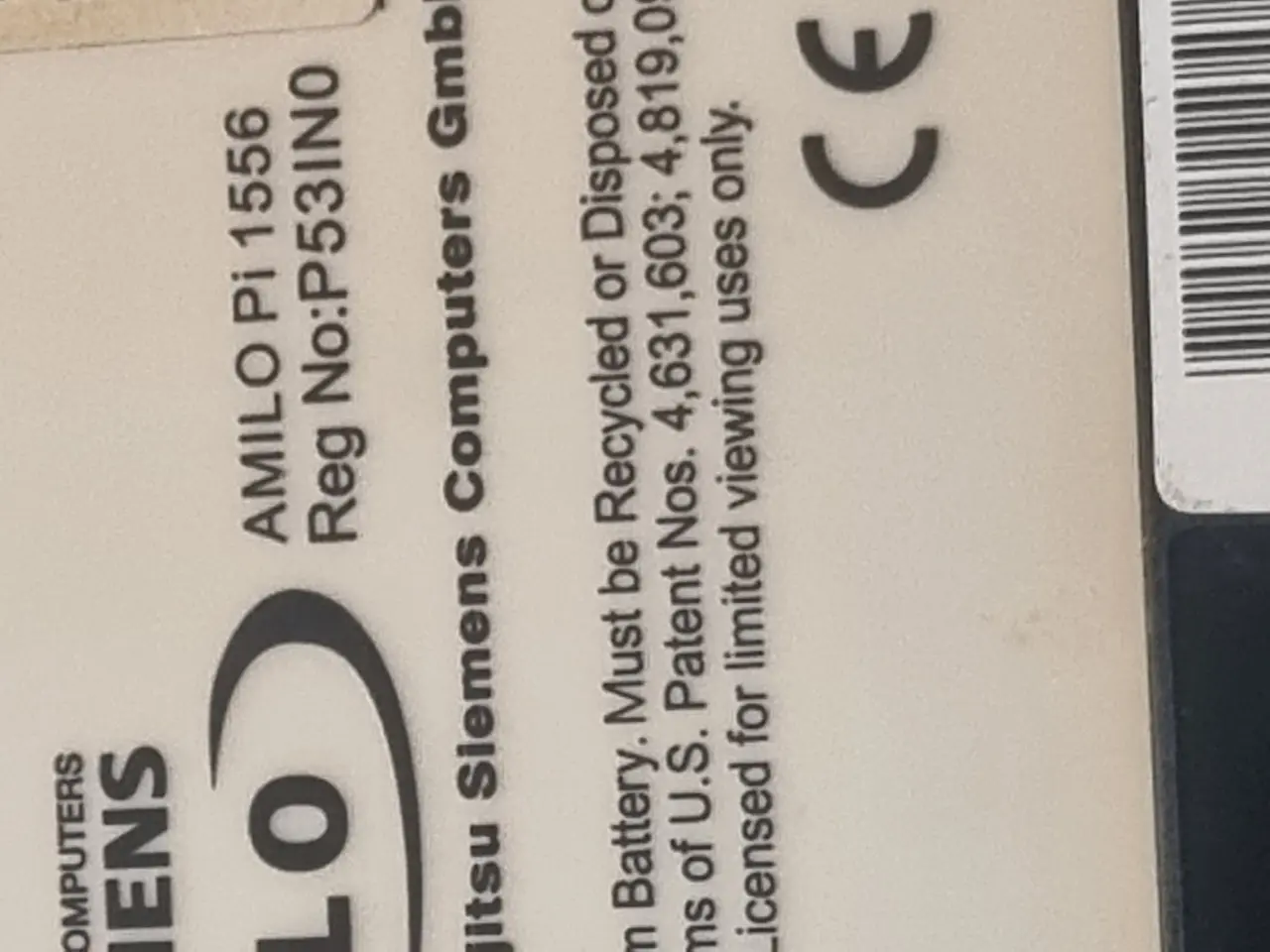Billede 1 - Fujitsu Siemens amilo pi 1556