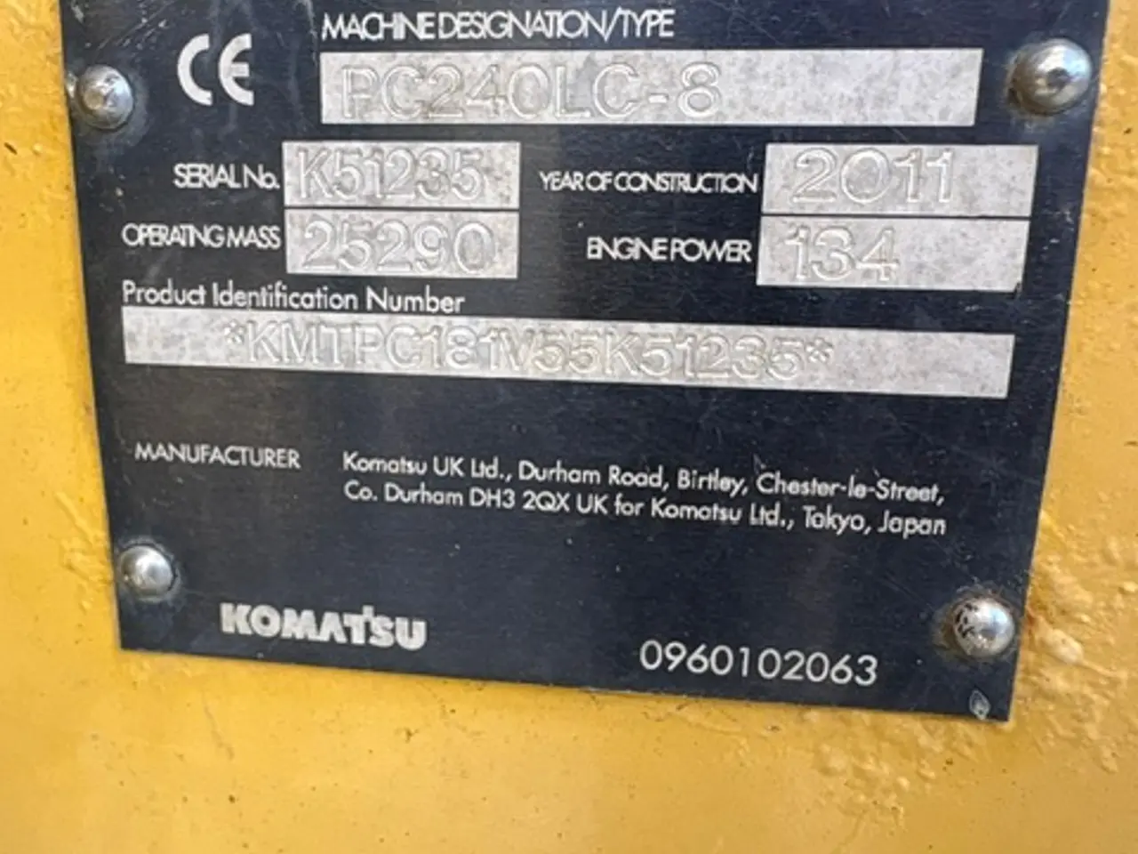 Billede 11 - Komatsu PC240LC-11 MED LEICA 2D STYRING. CENTRALSMØRING