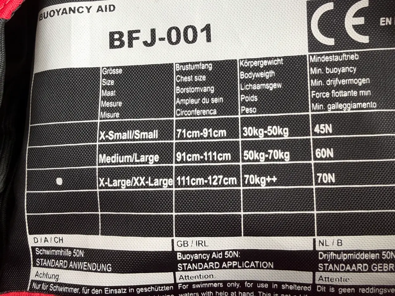 Billede 2 - 70+kg Vandski, kajak, kano, sup redningsvest