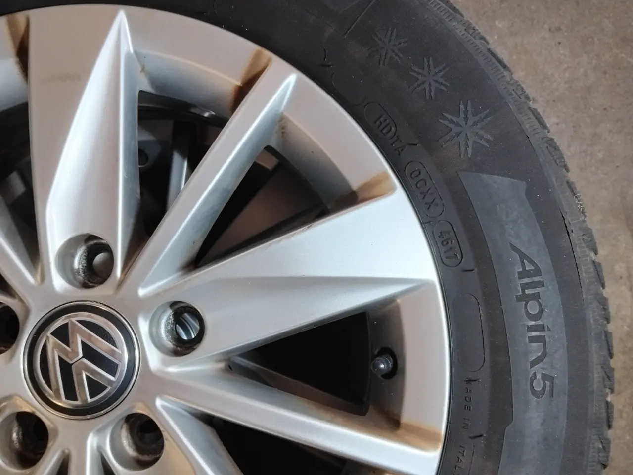 Billede 4 - 15" alufælge med dæk til VW
