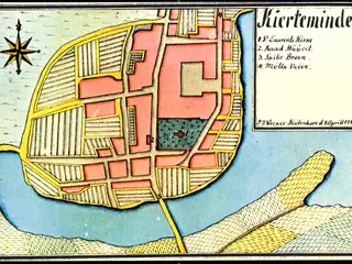 Kierteminde - Kopi af kort fra 8. April 1782 - Ubrugt