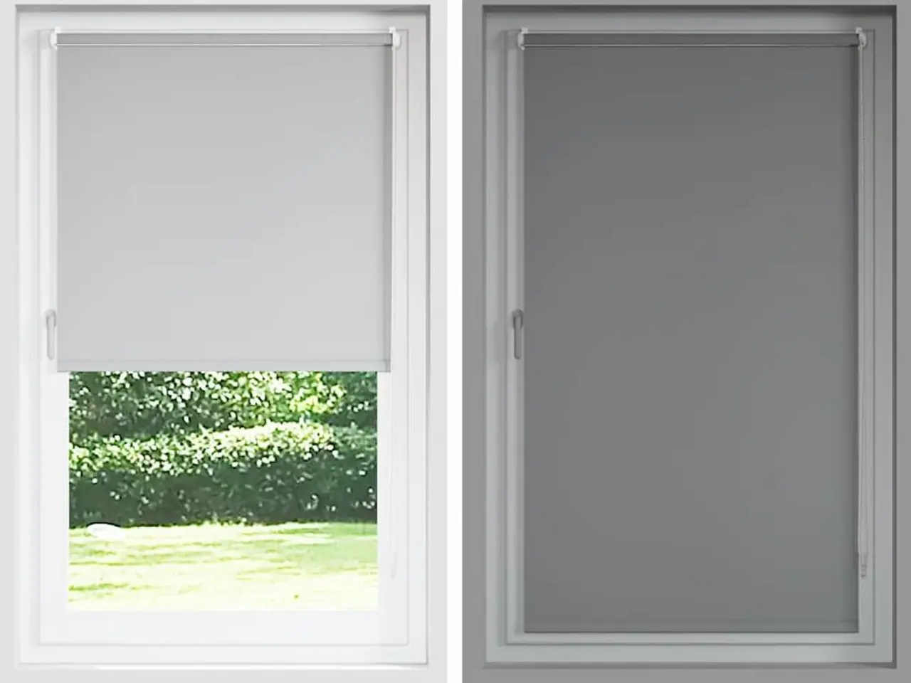 Billede 8 - Mørklægnings-rullegardin 80×210 cm - hvid polyester, stofbredde 75,7 cm