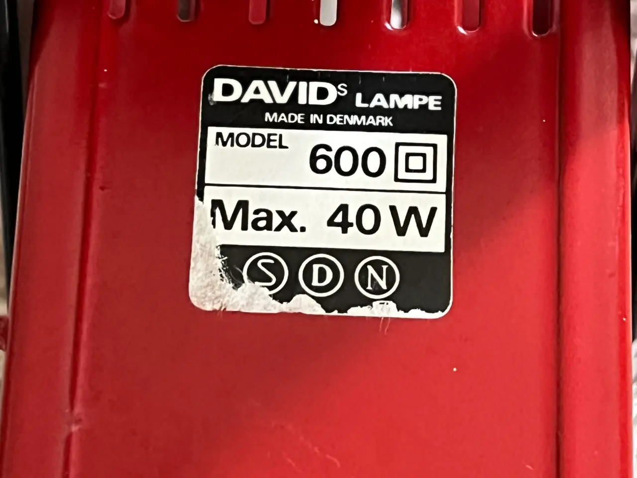 Billede 4 - Davids lampe – arkitekt væglampe fra 70’er