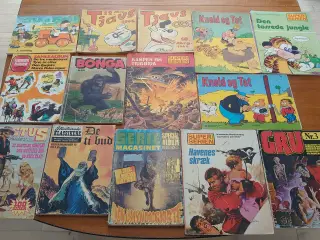 14 stk gamle seriemagasiner/tegneserier.