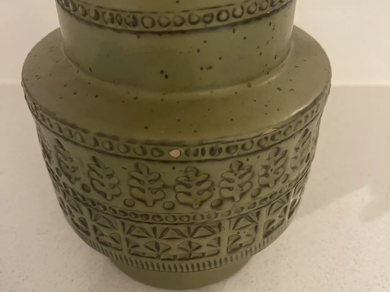 Billede 2 - Grøn retro keramik vase