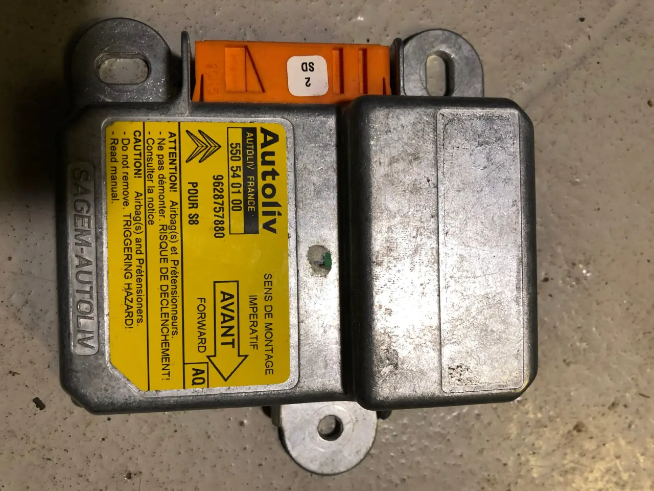 Billede 1 - Airbag computer, Citroen Saxo, Peugeot. Autoliv