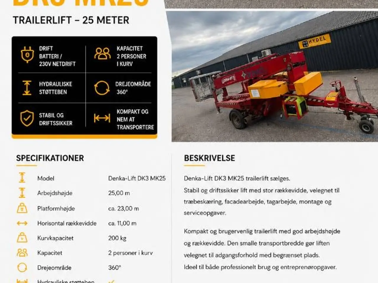 Billede 10 - Denka-Lift Denka-Lift DK 3 MK25