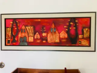 Maleri str. 135x55 cm