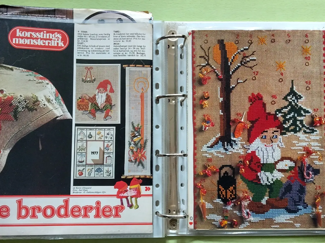 Billede 14 - 791 stk. Broderigarn - 6 broderier - hæklesæt