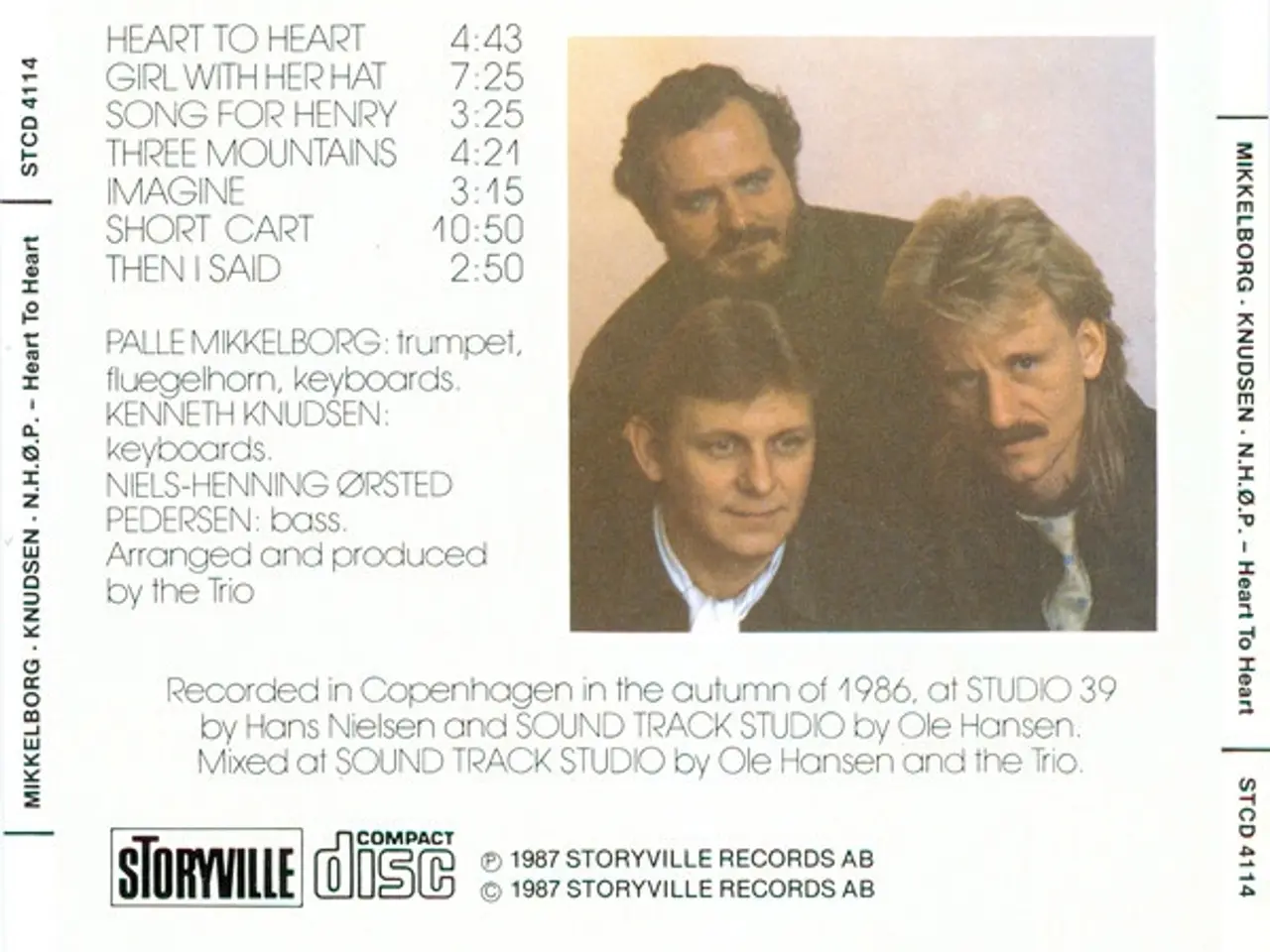 Billede 2 - Mikkelborg* / Knudsen*… – Heart To Heart – CD
