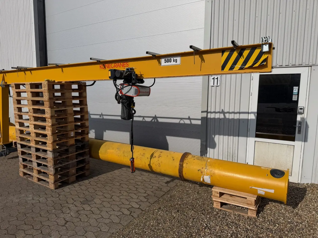 Billede 3 - Søjlesvingkran. 500 kg. Udlæg: 600 cm Højde:750 cm