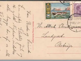 Julemærke 1923 på Postkort