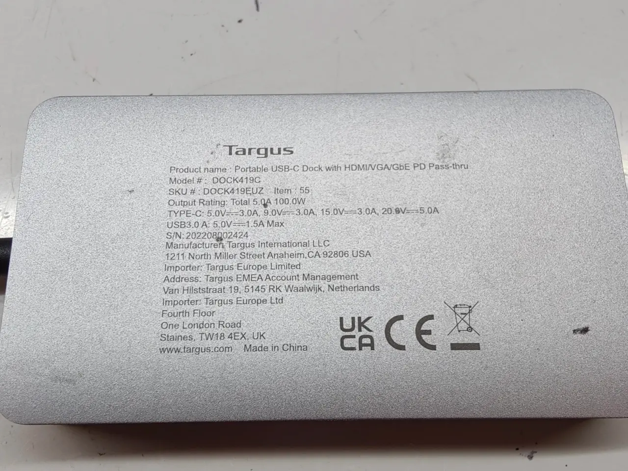 Billede 3 - Targus portable USB-C dock