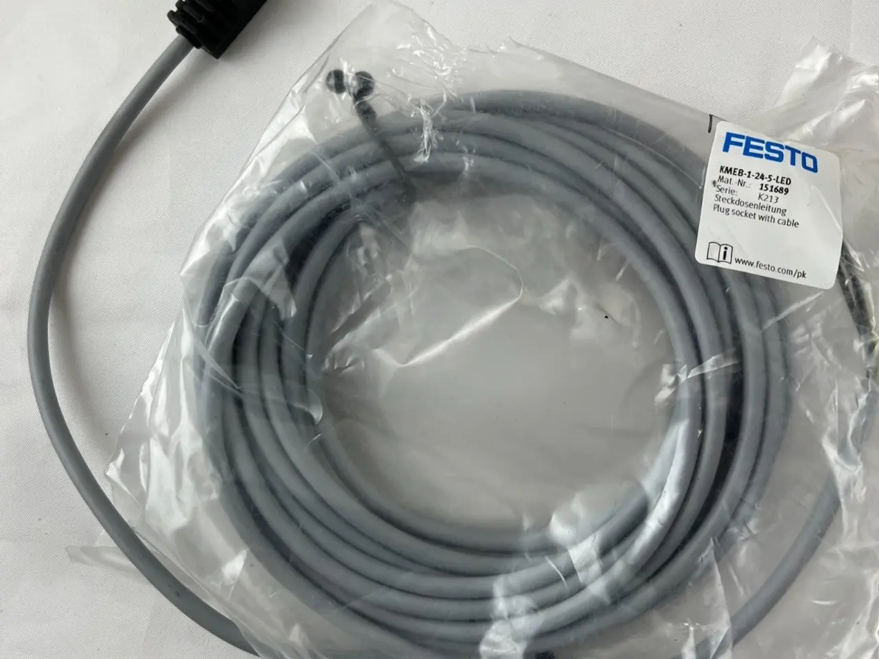 Billede 5 - Festo KMEB-1-24-5-LED magnetventil stik Socket 24V