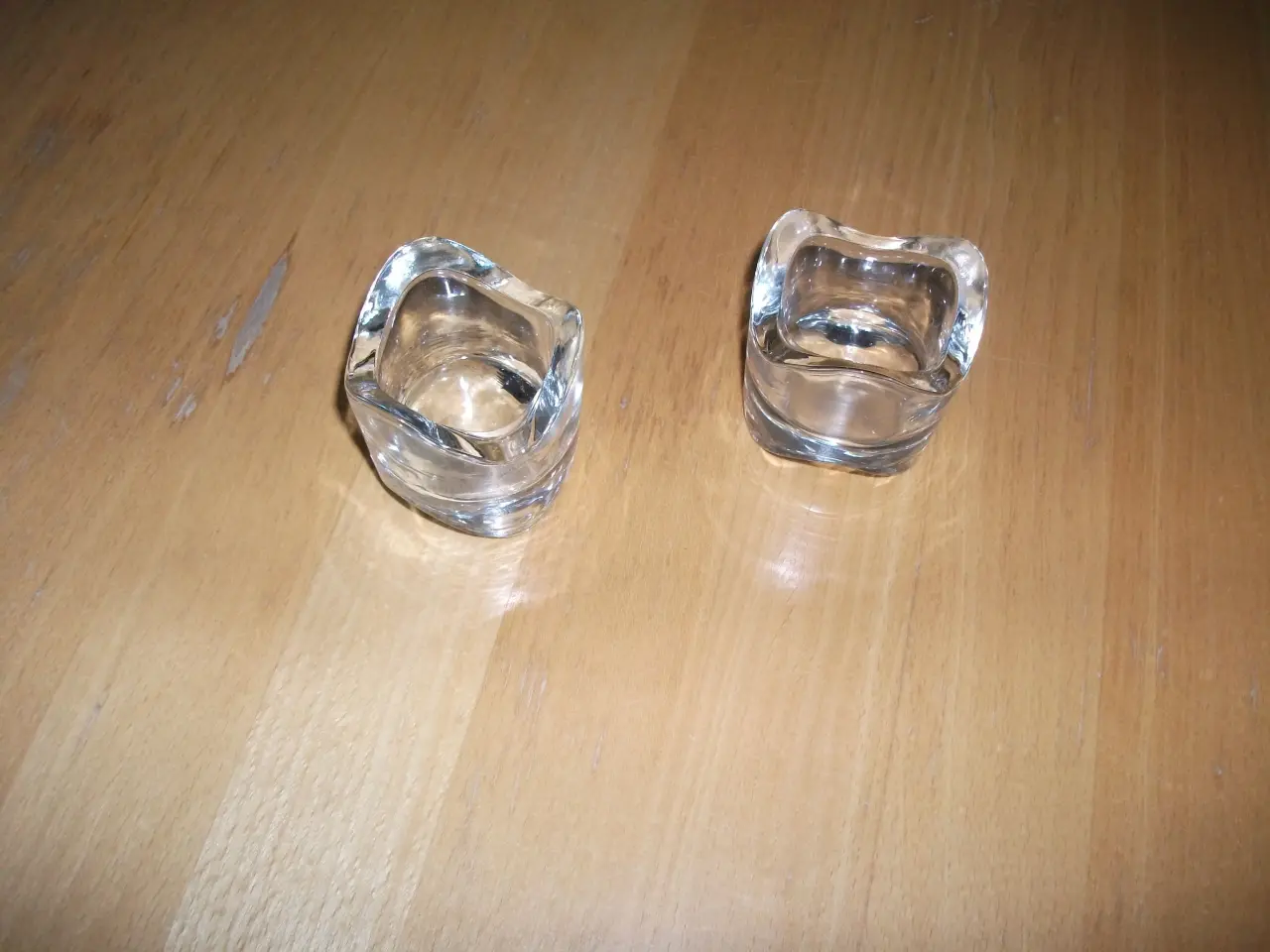Billede 1 - Glas lysestager 2 stk.