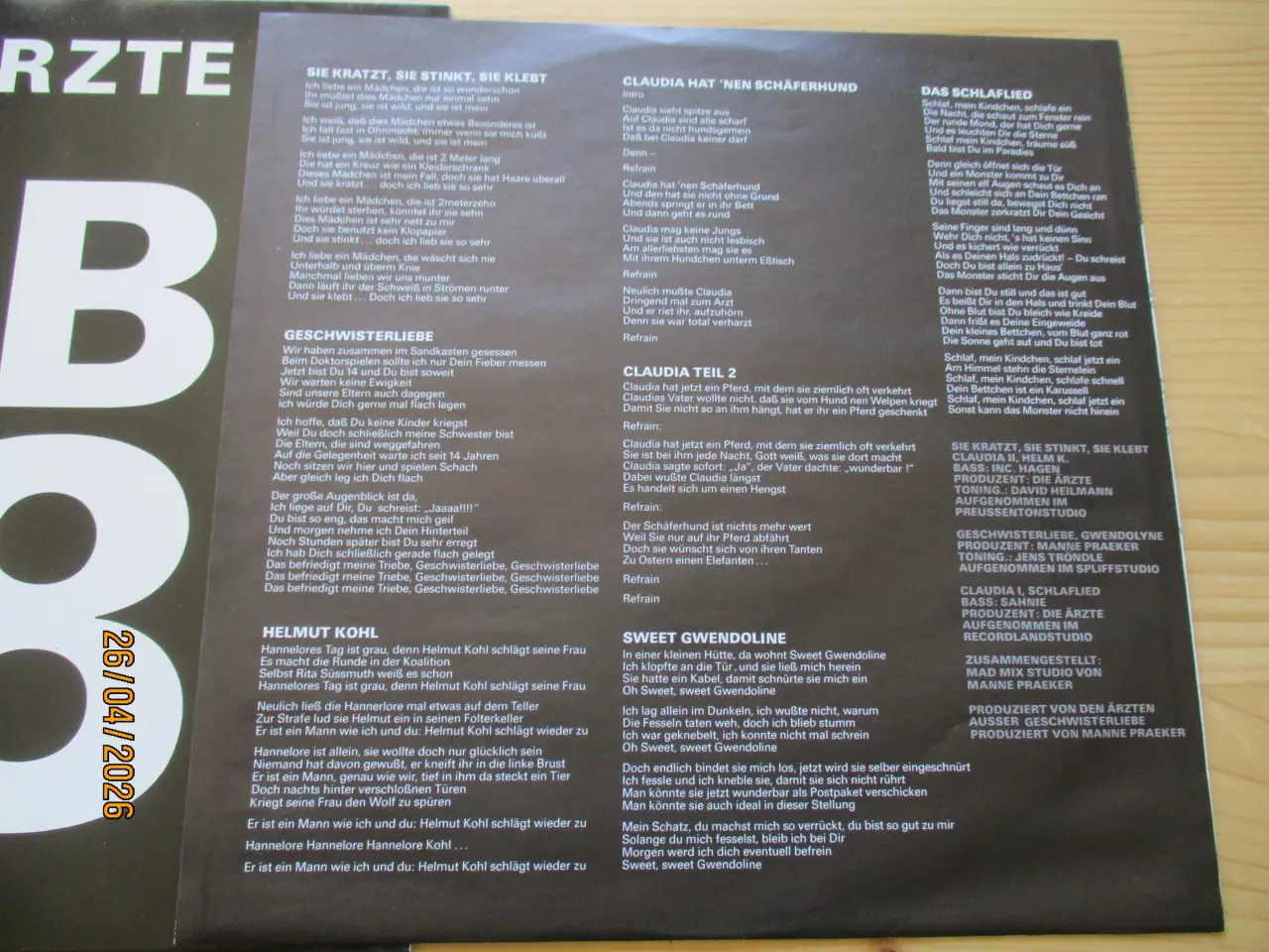 Billede 6 - Die Ärzte - Ab 18 + Punkrock 10" Vinyl + 1987 +