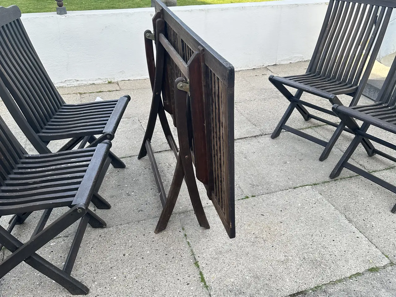 Billede 5 - Klap sammen havebord og stole