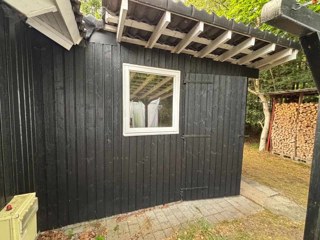 Billede 4 - Carport i træ med tag af beton tegl
