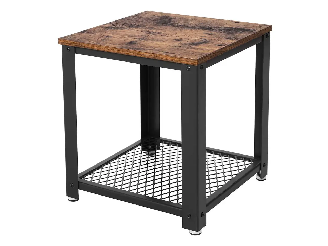 Billede 1 - Sidebord i industrielt design rustik brun/sort, 45 × 45 × 55 cm