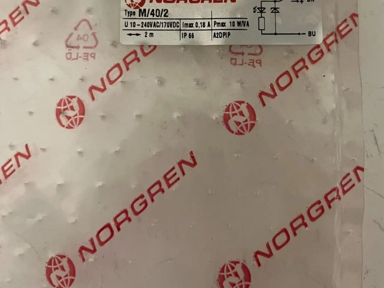 Billede 2 - Norgren M/40/2 Reed kontakt Sensor 2m kabel DC