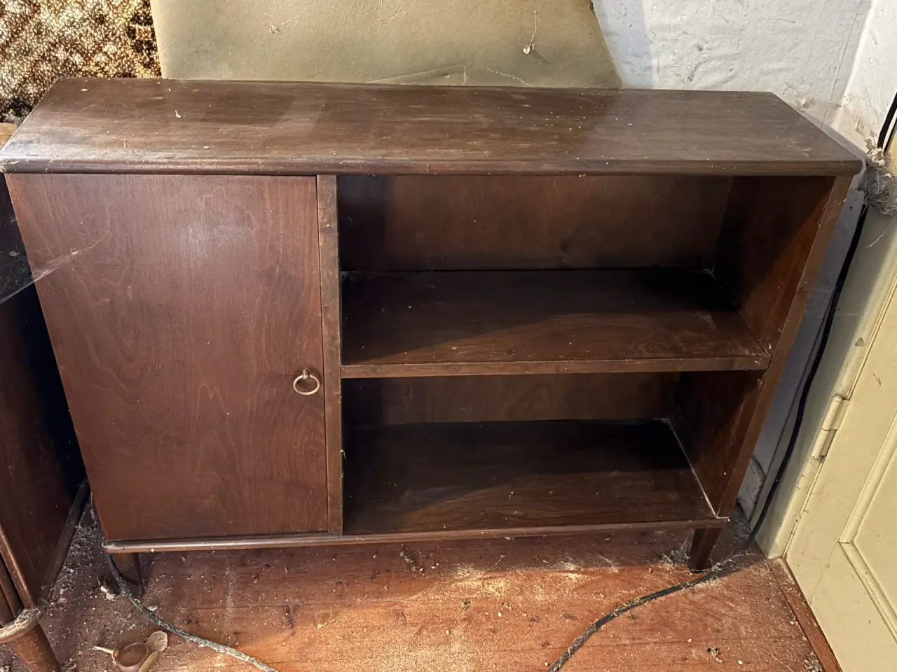 Billede 3 - Retro reol med skab (funkis / mid-century stil)