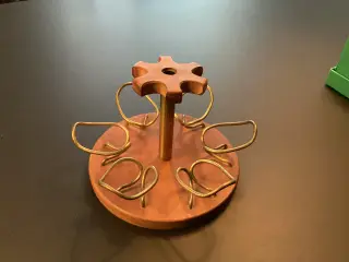 Teaktræ pibeholder plus en pibe