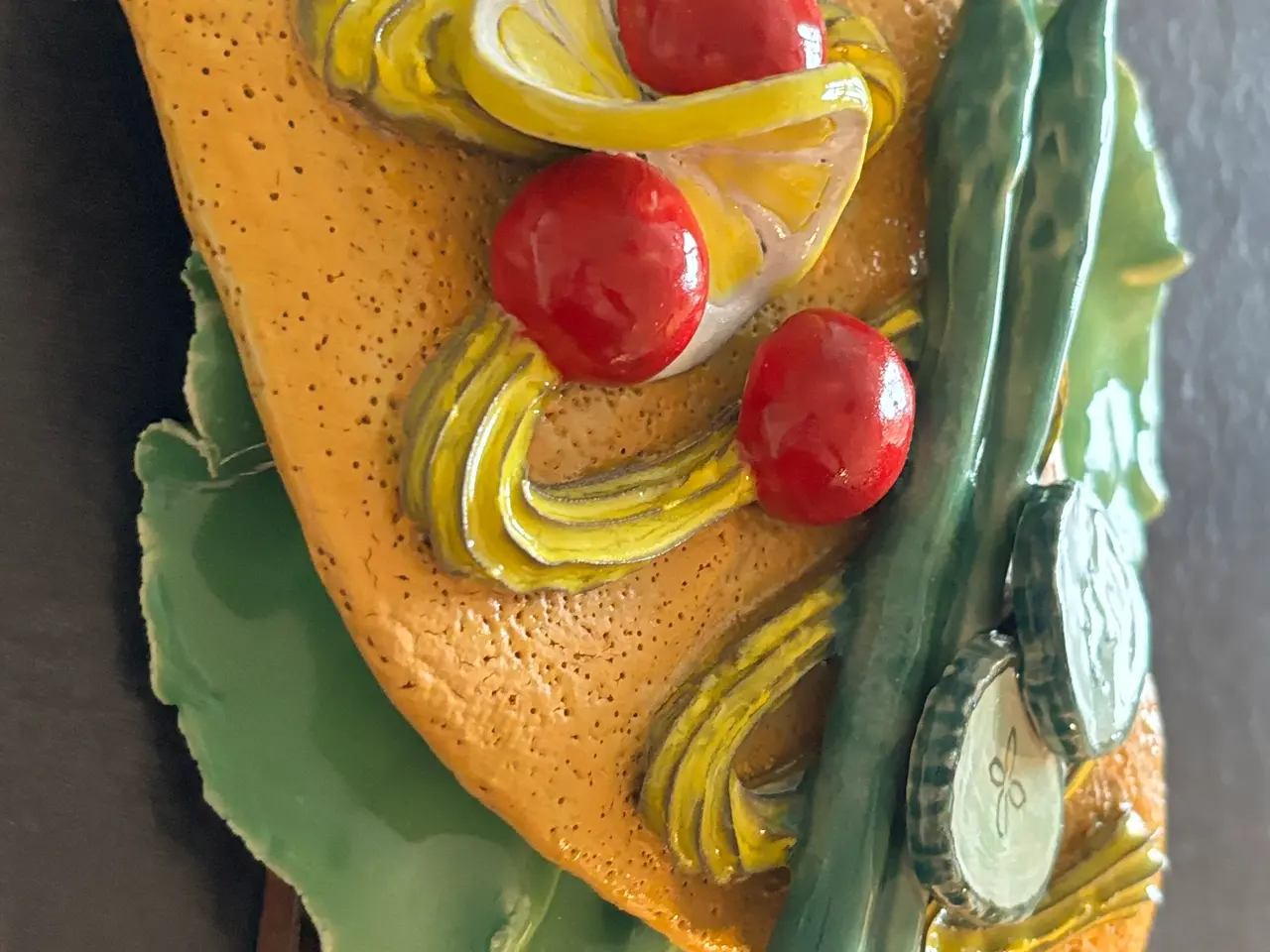 Billede 3 - Smørrebrød i keramik - Fiskefilet