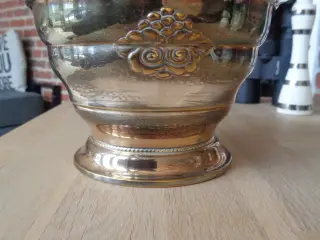 Sølvskål med glas indsats