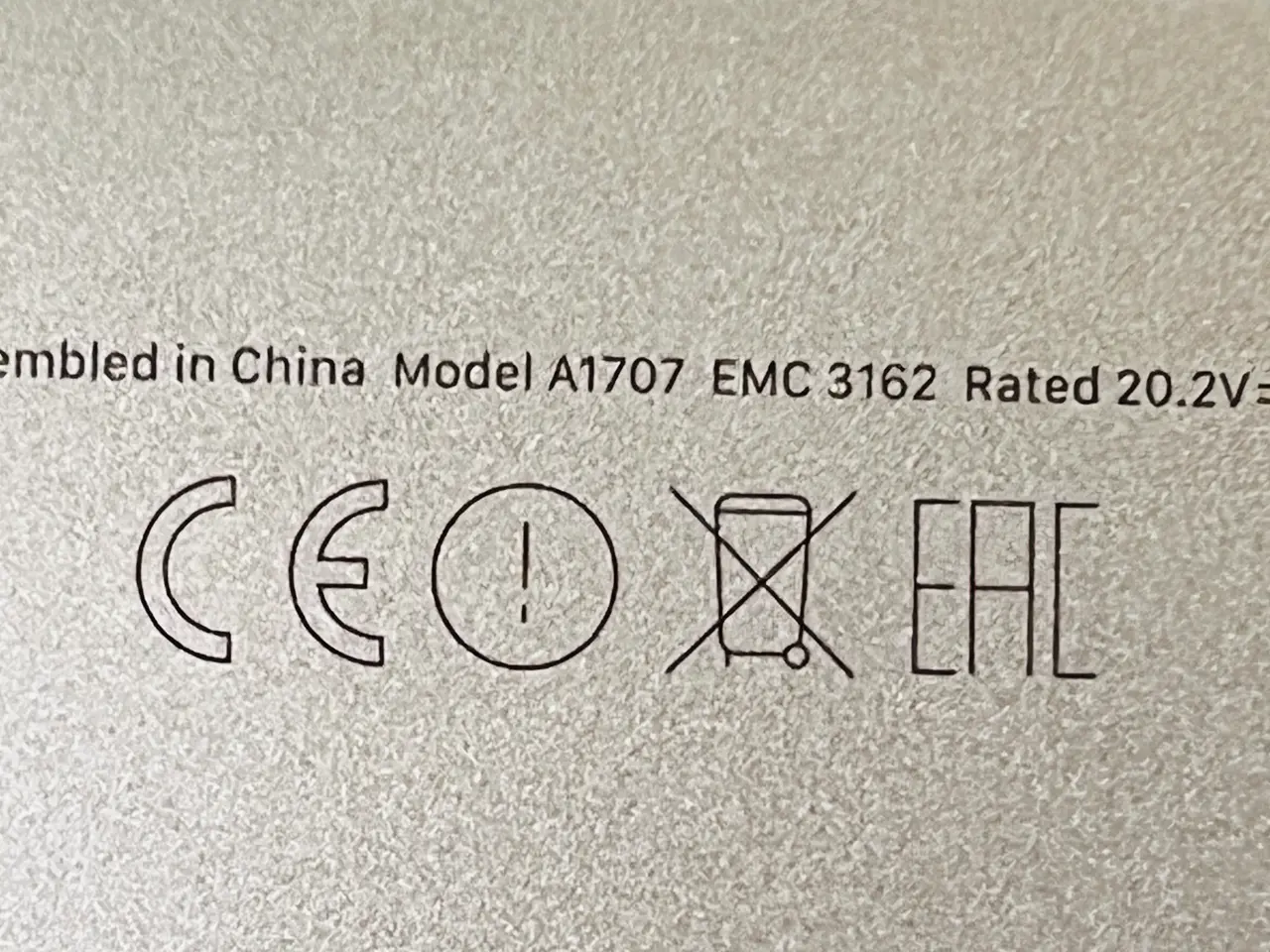 Billede 8 - Bærbar Macbook Pro APPLE Model A1707