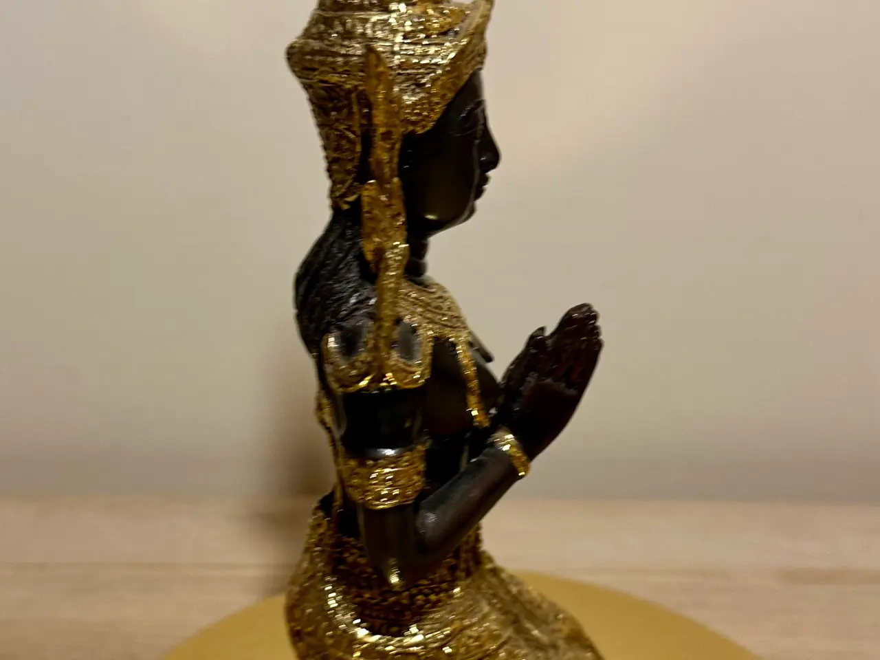Billede 2 - To vintage Buddha figurer af bronze.