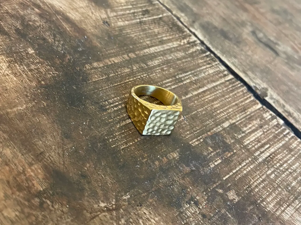 Billede 1 - 14kt goldfilled nugget rlng