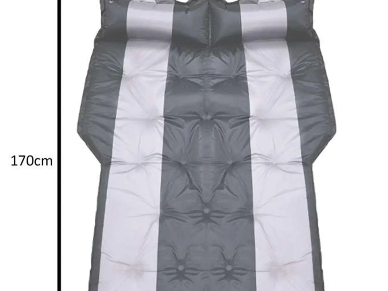 Billede 5 - Oppustelig madras til bil - 180 × 120 cm - sort/sølv