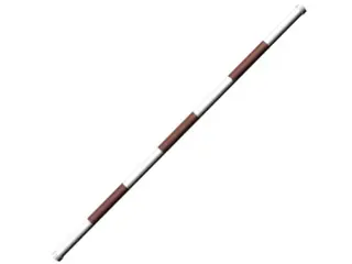 Bom krydstræ Ø9,5 x3,0m incl endekapper