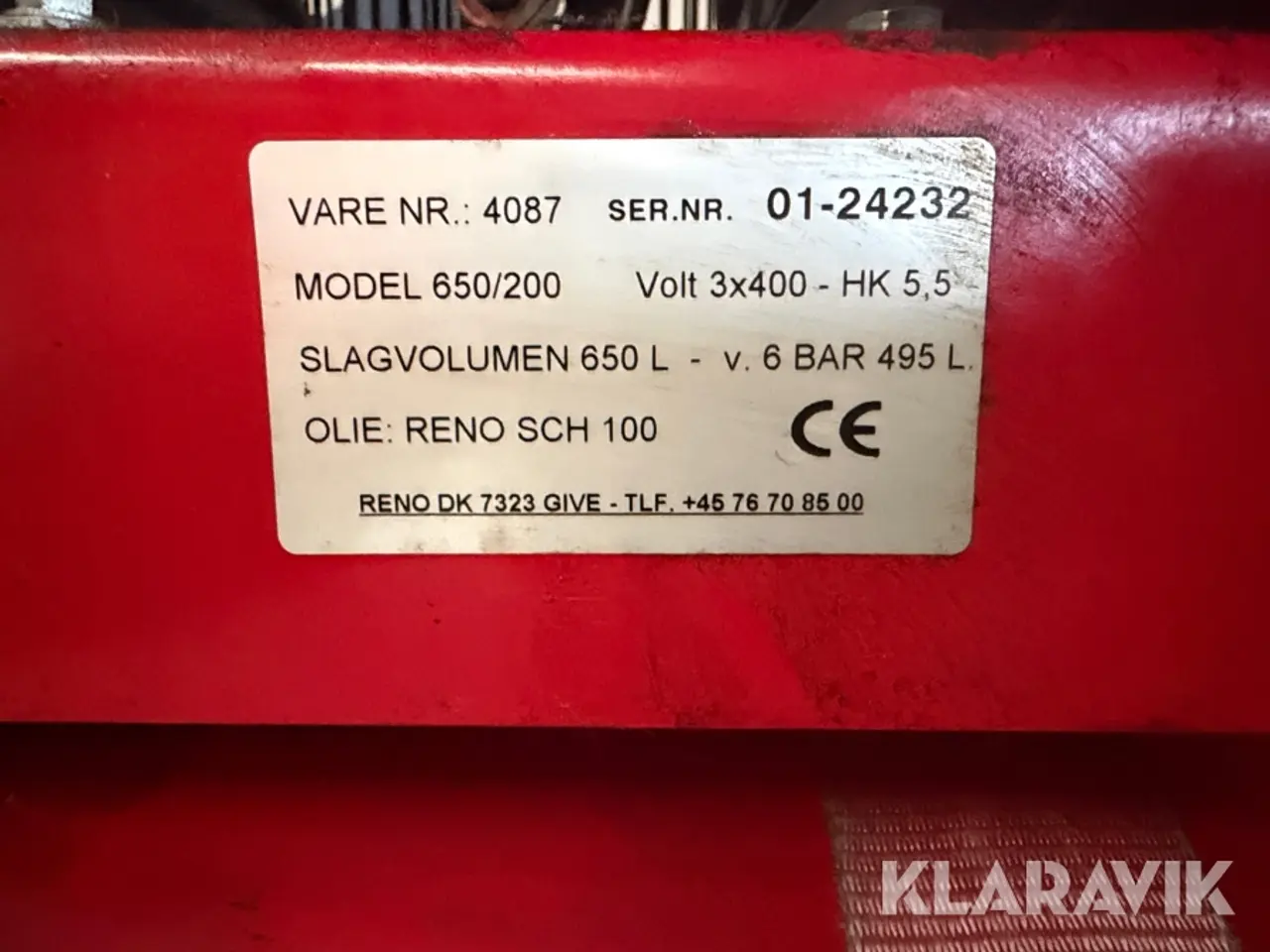 Billede 5 - Kompressor Reno 650/200