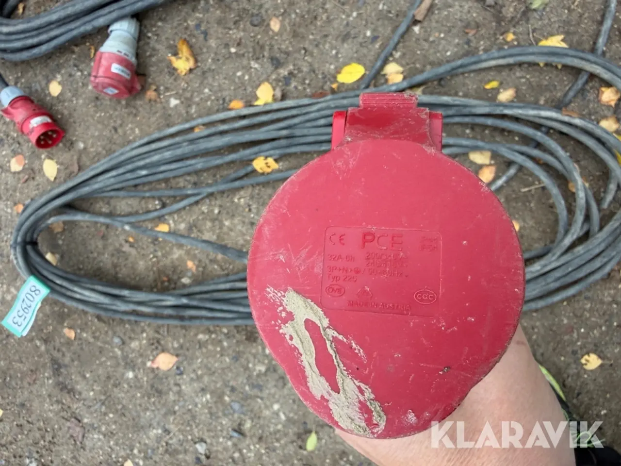 Billede 9 - Kraftkabler Blandet 16 A og 32 A, 7 styk