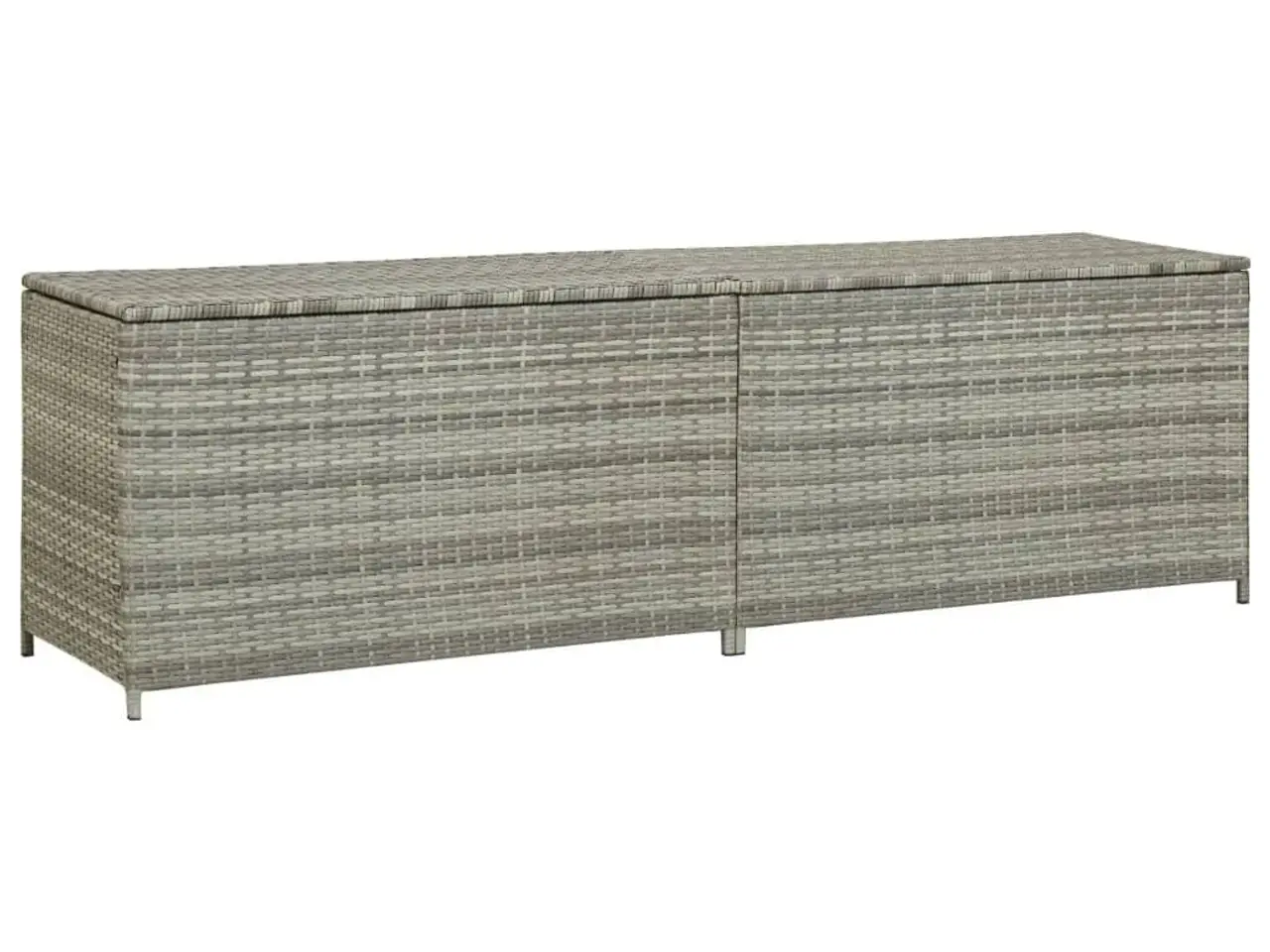 Billede 1 - Opbevaringskasse til haven 200x50x60 polyrattan grå