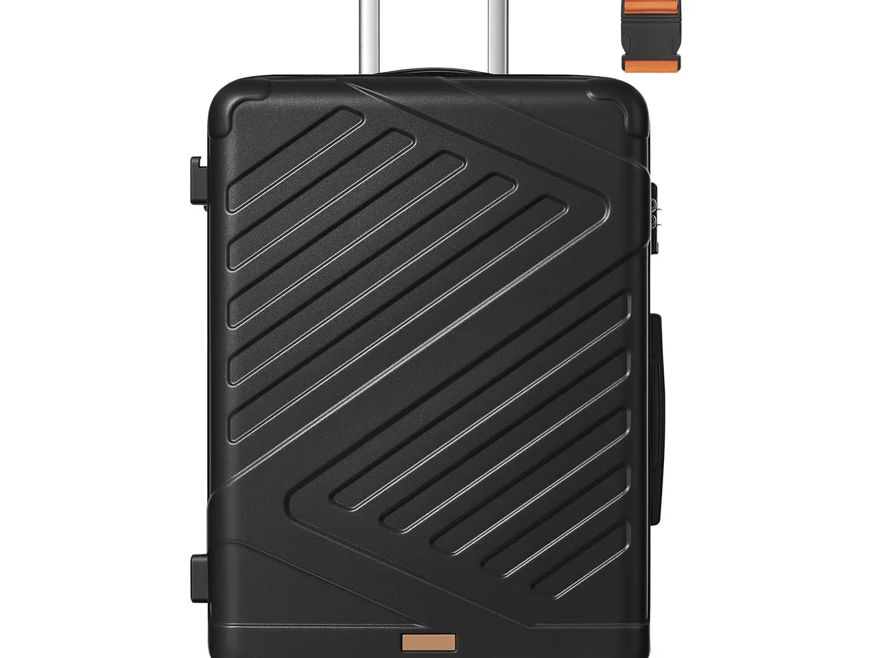 Billede 1 - Stor hardcase kuffert 75 cm udvidelig med TSA-lås og 4 dobbelte spinnerhjul - sort