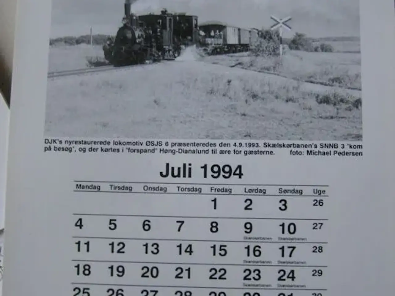 Billede 5 - 17 Jernbane Kalender Skælskørbanen