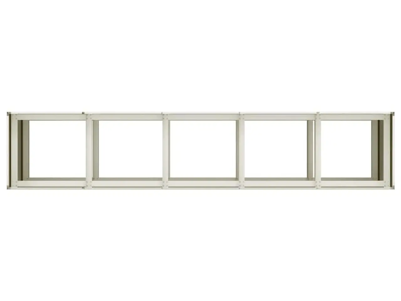 Billede 5 - Plantekasse hvid 200x40x80 cm koldvalset stål