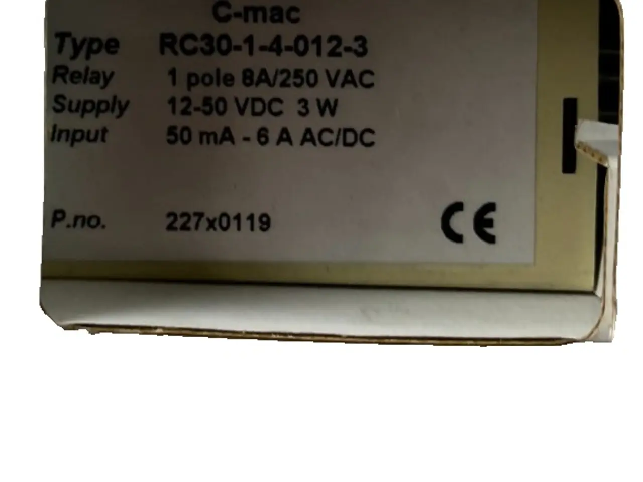 Billede 2 - C-mac RC30-1-4-012-3 Current Monitoring relæ 8A
