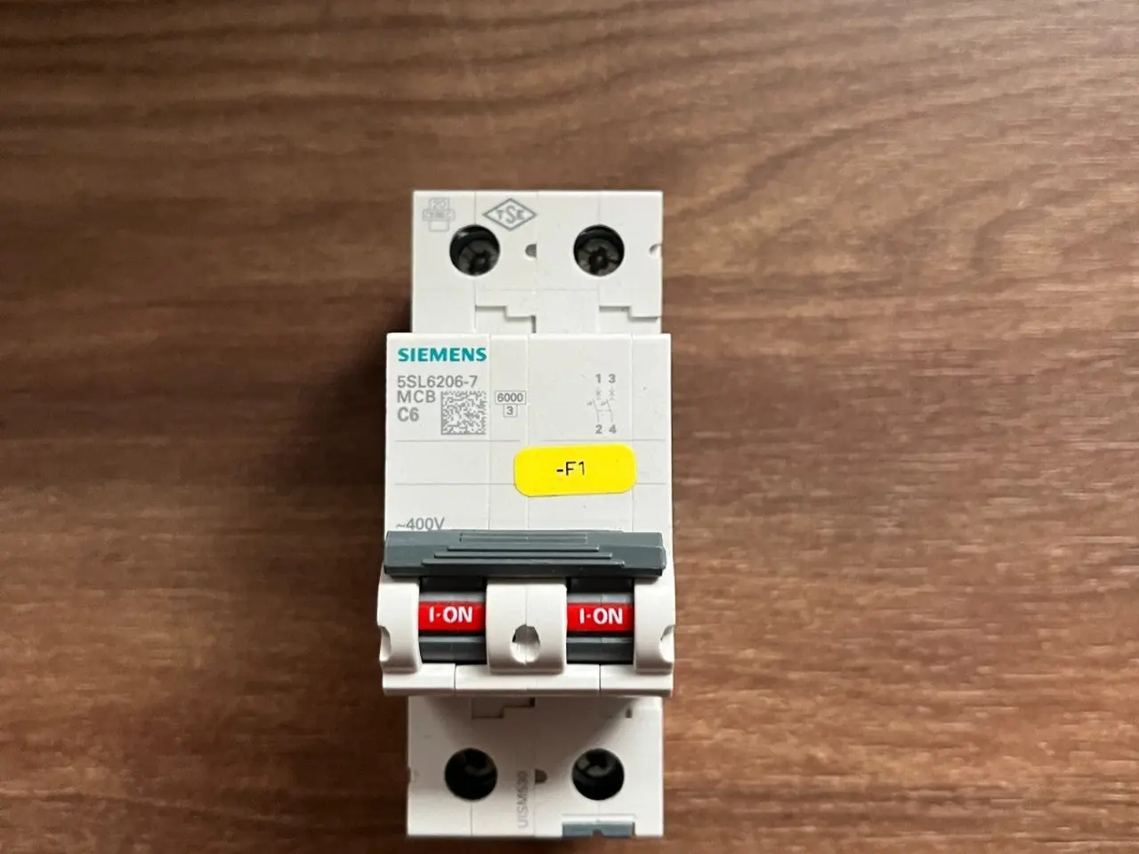 Billede 3 - Siemens 5SL6206-7 SENTRON MCB 2-Pole C6 6A 400V